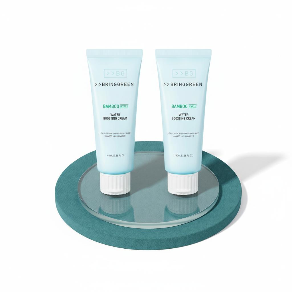 Quench Your Skin's Thirst: A Deep Dive into Bring Green's Bamboo Hyaluron Water Boosting Cream (Twin Pack Review!)