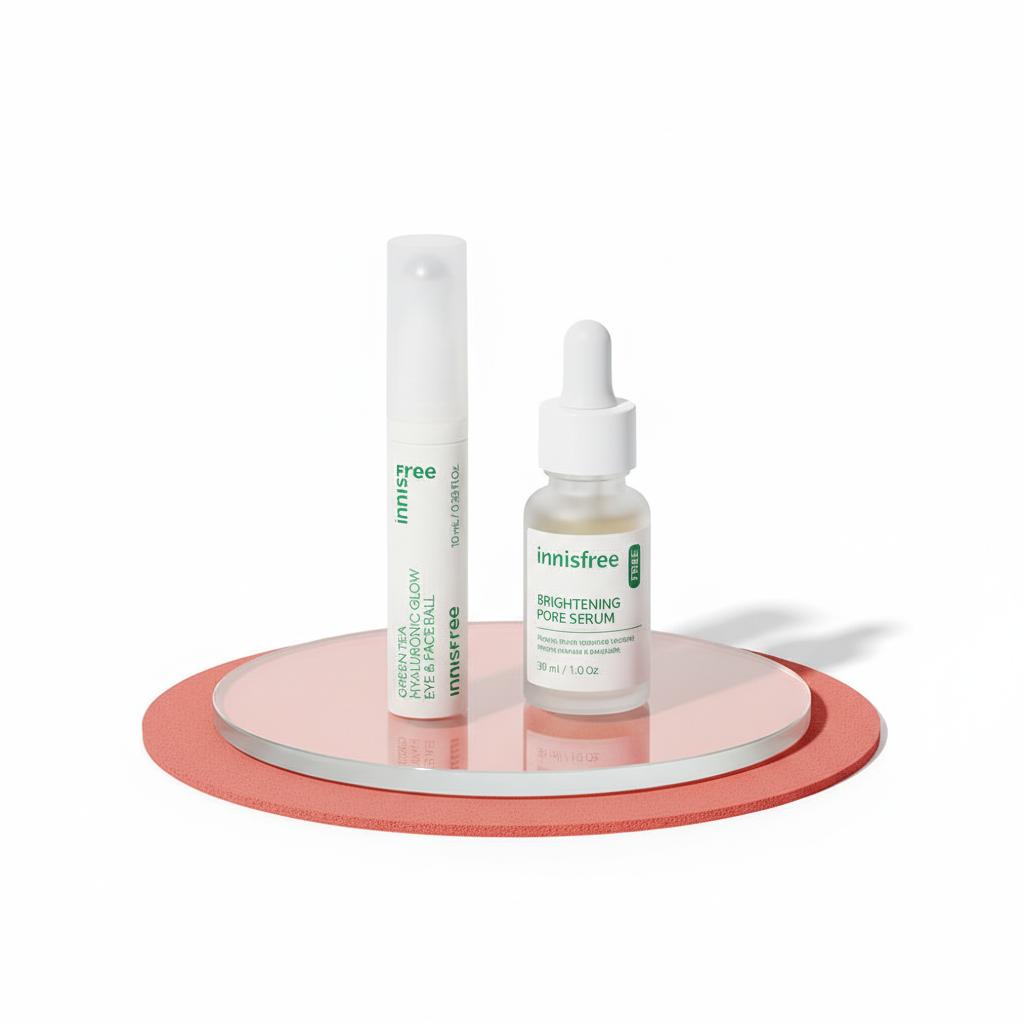 Unlock Your Radiance: My Honest Review of the Innisfree Green Tea Hyaluronic Glow Eye & Face Ball!