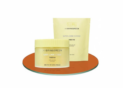 BRING GREEN Super Lemon Glutathione Toner Pad 90 Sheets Refill Pack +90 Sheets