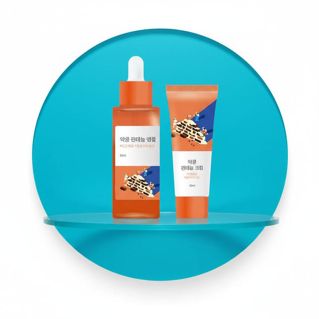 ROUND LAB Soybean Panthenol Ampoule 50ml + Soybean Cream 20ml Set