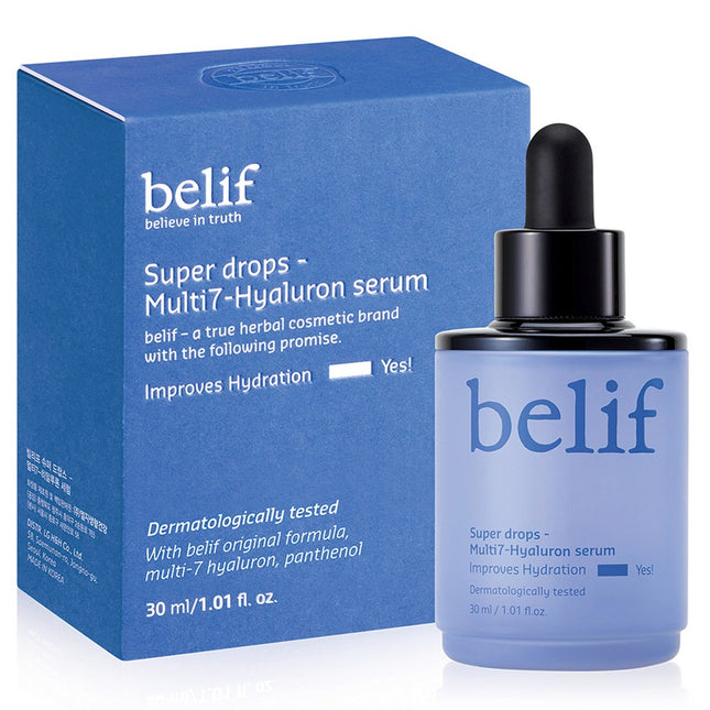 BELIF Belif Super Drops Multi-7 Hyaluron Serum, 30ml, 1 Count