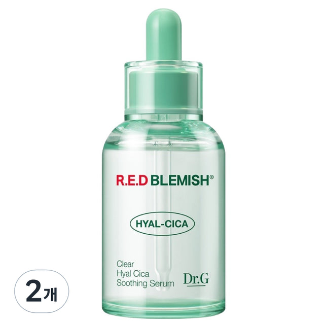 DR.G  Red Blemish Clear Hyal Cica Soothing Serum, 50ml, 2 Count