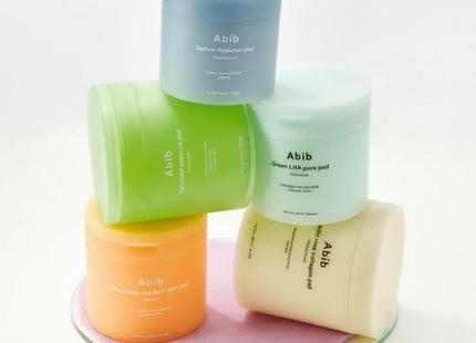 ABIB Abib Heartleaf Spot Pad  Hydration Boosting Pad  Jericho Rose Firming Pump  Gummy Sheet Tone Up Pad  LHA Re-AHA Sheet Mask
