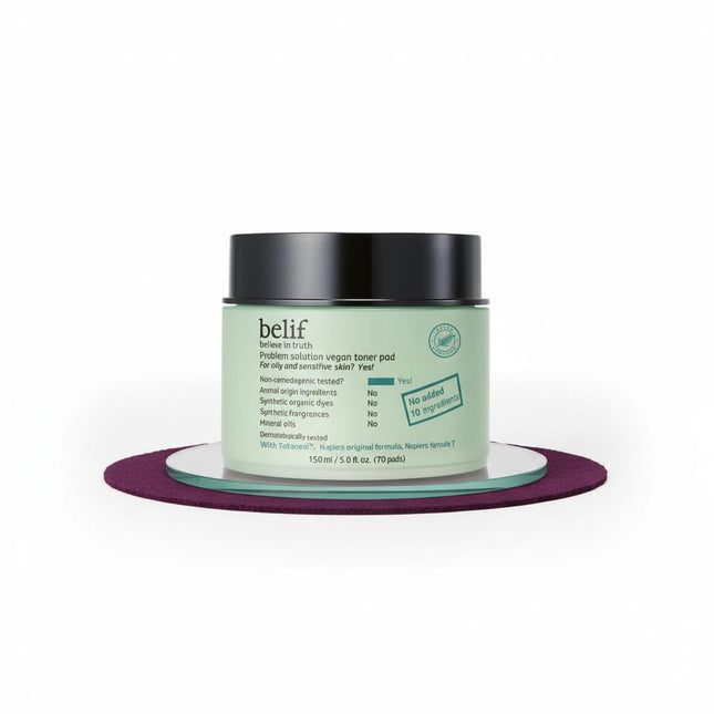 BELIF Problem Solution Vegan Toner Pad