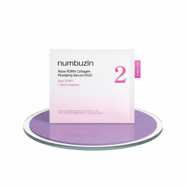 NUMBUZIN No 2 Rose PDRN Collagen Plumping Serum Mini Duo 10ml Mild 1ml*5 + Intensive 1ml*5