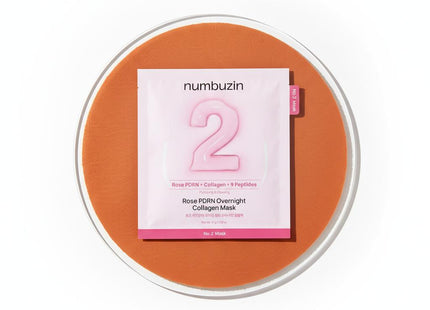 NUMBUZIN No 2 Rose PDRN Collagen Wrapping Overnight Film Pack 4ea