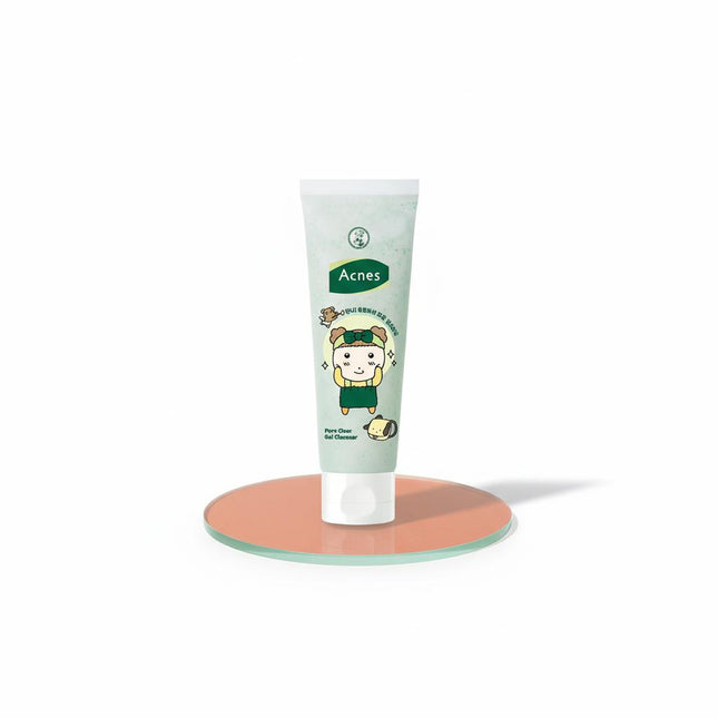 ACNES Maru the Puppy Collaboration X Pore Clear Gel Cleanser 125ml Special Set + Random 2 types of Maru Pouch