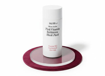 SUM37 Micro Active Pink Vitamin Bubble-Tox Mask