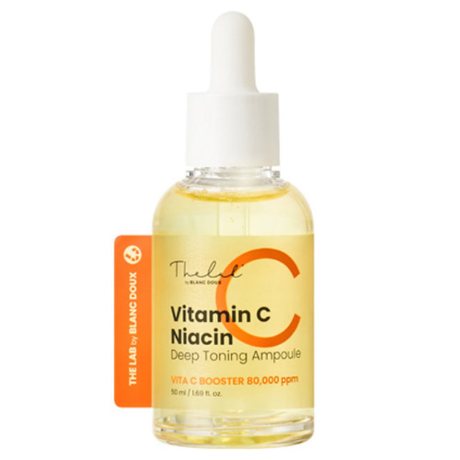 THE LAB BY BLANC DOUX  Vitamin C Niacin Deep Toning 7-Day Whitening Ampoule, 50ml, 1 count
