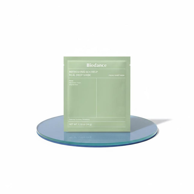 BIODANCE Refreshing Sea Kelp Real Deep Mask 7 Sheets + Collagen Mask 1 Sheet Gift