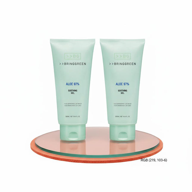 BRING GREEN Aloe 97 Soothing Gel 300ml 2-pack  Single