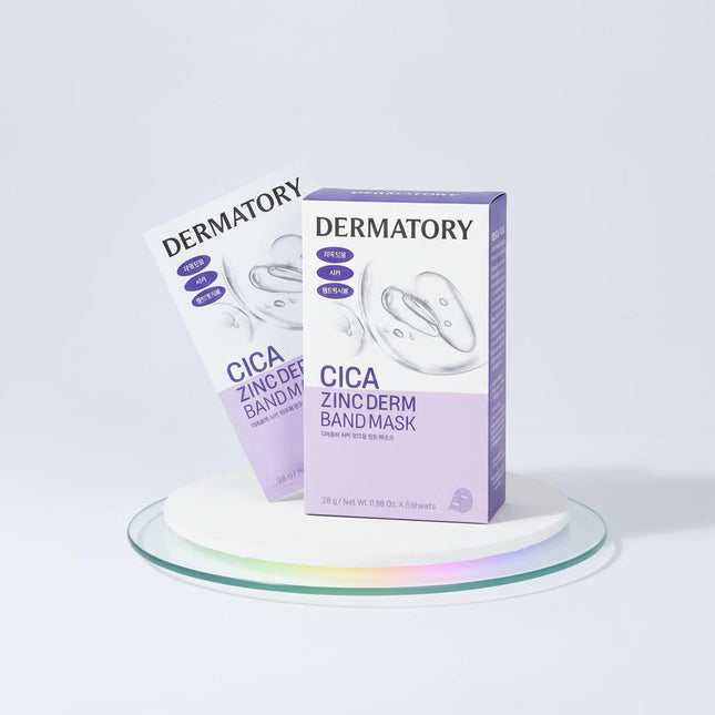 DERMATORRY Cica Zincderm Band Mask 4ea +1ea Gift Set