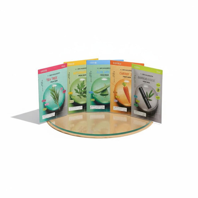 BRING GREEN Fresh Mask 10 Sheets 5 Types