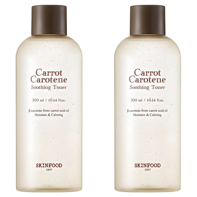 SKINFOOD CARROT CAROTENE  Soothing Toner 300ml 2 Count