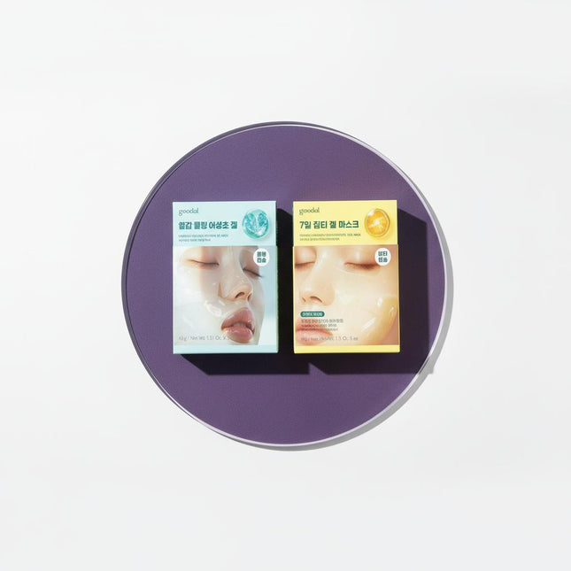 GOODAL Goodal Gel Mask 5-Sheet Pack Choose 1 of 2 Green Tangerine  Houttuynia Cordata