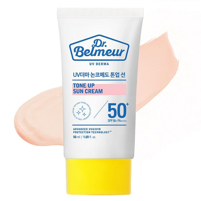 THE FACE SHOP Dr.Belmeur UV Derma Tone-Up Sun Cream SPF50+ PA++++, 50ml, 1 item