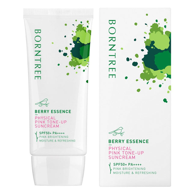 BONTE Bonte Berry Essence Inorganic Pink Tone-up Sun Cream SPF50+ PA++++, 50ml, 1 Count