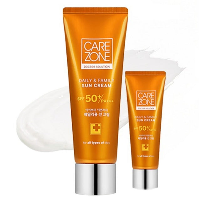 CARE ZONE  Daily & Family Sun Care Cream SPF50+ PA+++, 80ml, 2 Count