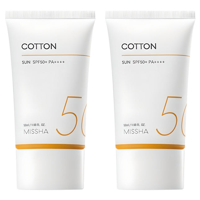MISSHA  ALL AROUND SAFE BLOCK COTTON SUN CREAM SPF50+ PA++++, 50ml, 2 count