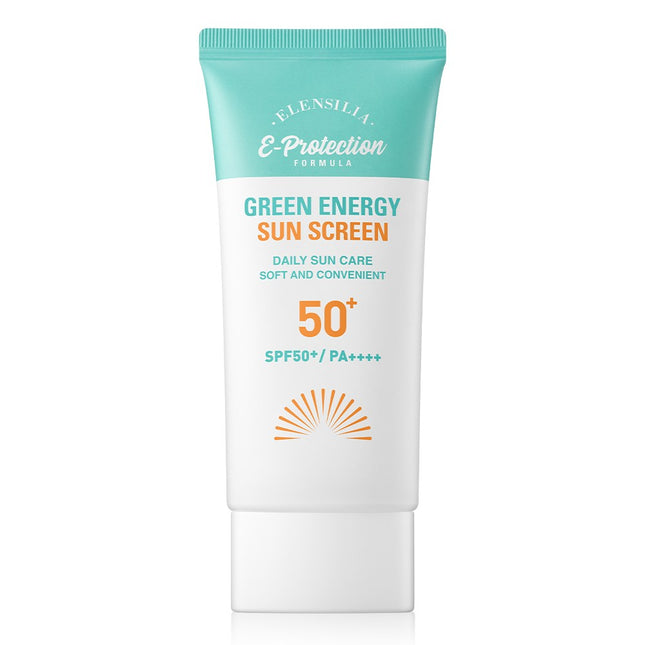 ELLENSILLA  Green Energy Calming Moisture Sun Cream SPF50+ UVA++++, 50ml, 1 Count