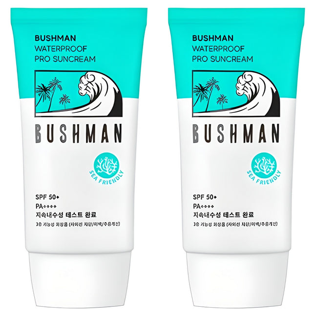 NONE COMPANY Bushman Waterproof Pro Sunscreen SPF50+ PA++++, 50g, 2 Pack