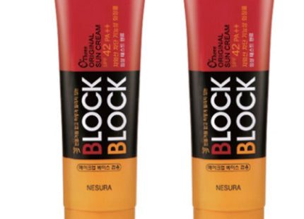 AUTREE  Block & Block Original Sunscreen SPF42 PA++, 80g, 2 Count