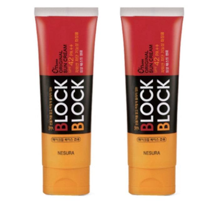 AUTREE  Block & Block Original Sunscreen SPF42 PA++, 80g, 2 Count
