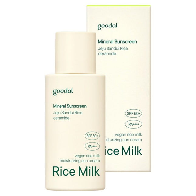 GOODAL  Vegan Rice Milk Moisturizing Sun Cream SPF50+ PA++++, 50ml, 1ea