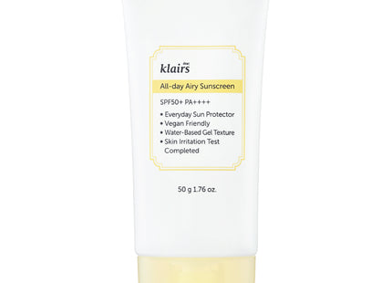KLAIRS  All Day Airy Sunscreen SPF50+ PA++++ 50g 1EA