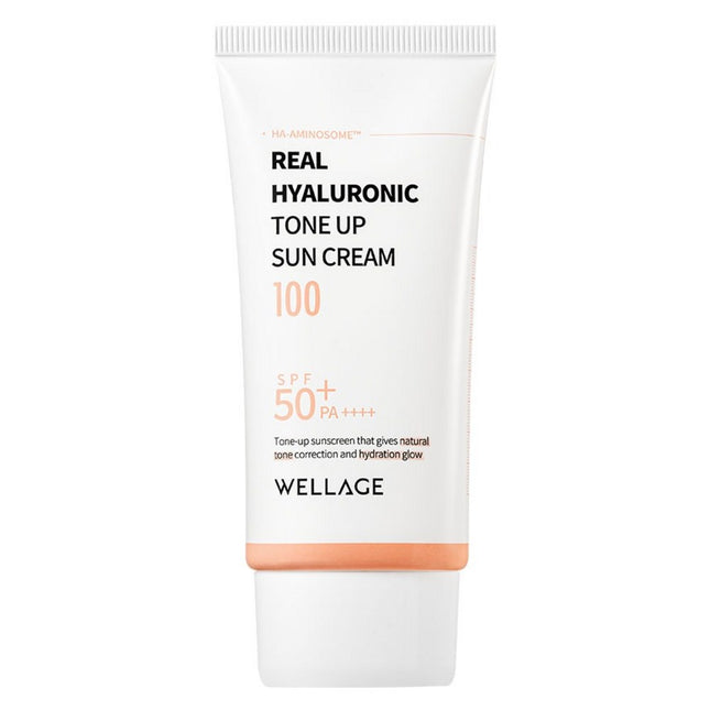 WELLAGE  Real Hyaluronic Tone-Up Sun Cream SPF50+ PA++++, 50ml, 1 count