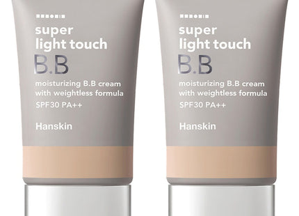 HANSKIN  Super Light Touch BB Cream SPF30 PA++, 30g, 2 Count