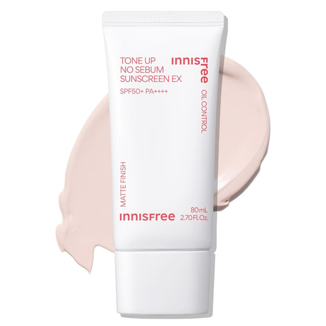 INNISFREE  Tone Up No Sebum Sunscreen EX SPF50+ PA++++, 80ml, 1 Pack