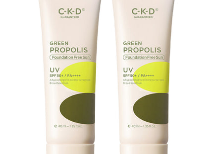 CKD  Green Propolis Foundation Free Sun Cream SPF50+ PA++++, 40ml, 2ea
