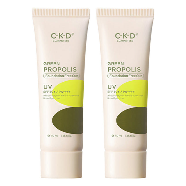 CKD  Green Propolis Foundation Free Sun Cream SPF50+ PA++++, 40ml, 2ea