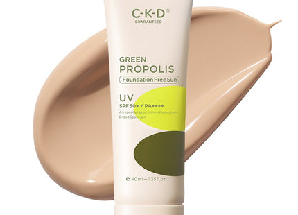 CKD  Green Propolis Foundation Free Sun Cream SPF50+ PA++++, 40ml, 1ea