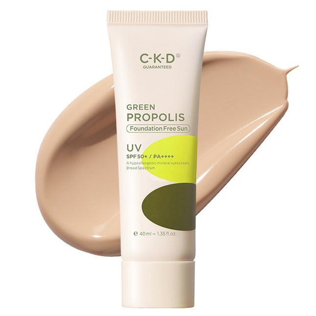 CKD  Green Propolis Foundation Free Sun Cream SPF50+ PA++++, 40ml, 1ea