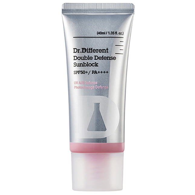 DR. DIFFERENT  Double Defense Sunblock SPF50+ PA++++, 40ml, 1 count