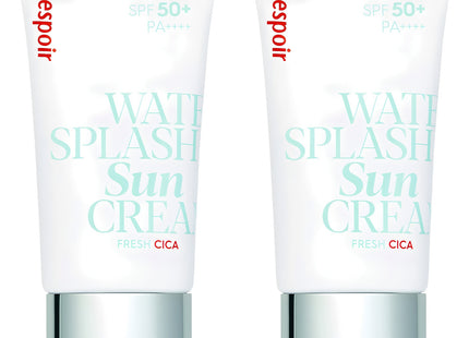 ESPOIR  Water Splash Sun Cream Fresh Cica SPF50+ PA++++, 60ml, 2 Count