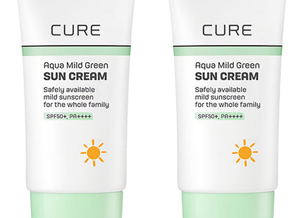 KIM JEONG MOON ALOE La Sence Aloe Cure Aqua Mild Green Sun Cream SPF50+ PA++++, 40ml, 2 Count