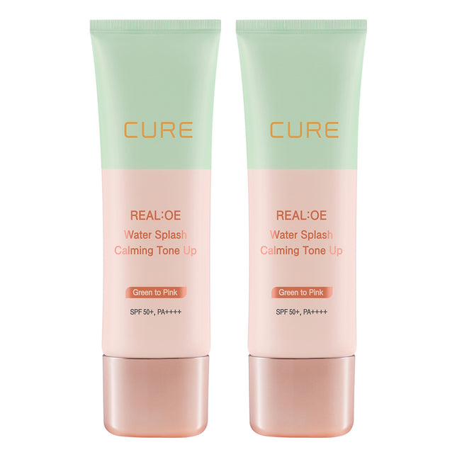 KIM JUNG MOON ALOE  LaSense Aloe Cure Real Aloe Water Splash Calming Tone-Up Sun Cream SPF50+ PA++++, 40g, 2 Count
