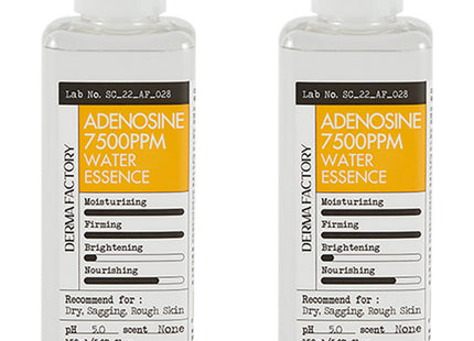 DERMA FACTORY  Adenosine 7500ppm Water Essence, 150ml, 2 Count