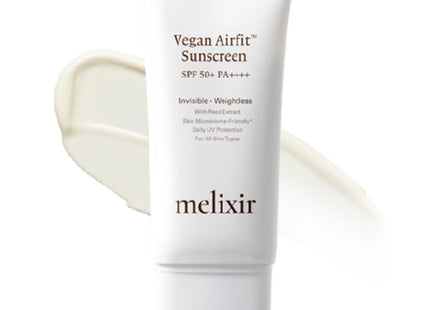 MELIXIR  Vegan Air Fit Sunscreen SPF50+ PA++++, 50ml, 1 Count