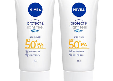 NIVEA  Protect & Light Feel Perfect Sun Serum 90ml, 2 Count