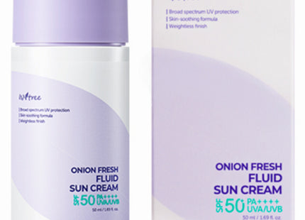 ISNTREE  Onion Fresh Fluid Sun Cream SPF50+ PA++++, 50ml, 1 Count