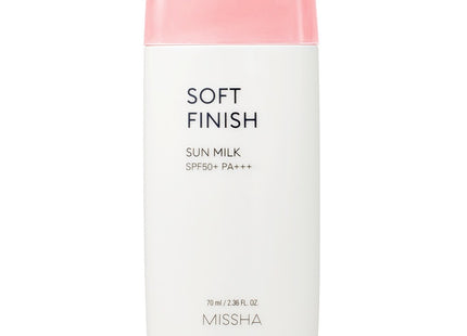 MISSHA  ALL AROUND SAFE BLOCK SOFT FINISH SUN MILK SPF50+ PA+++, 70ml, 1 Count