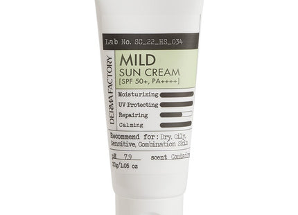 DERMAFACTORY Dermafactory Mild Cypress Water Sun Cream SPF50+ PA++++ 30g 1ea