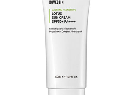 ROVECTIN  Calming Lotus Water Sunscreen SPF50+ PA++++, 50ml, 1ea