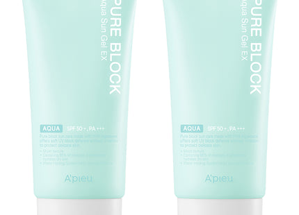 APIEU  Pure Block Aqua Sun Gel EX SPF50+ PA+++ 50ml 2 Pack