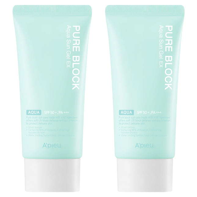 APIEU  Pure Block Aqua Sun Gel EX SPF50+ PA+++ 50ml 2 Pack