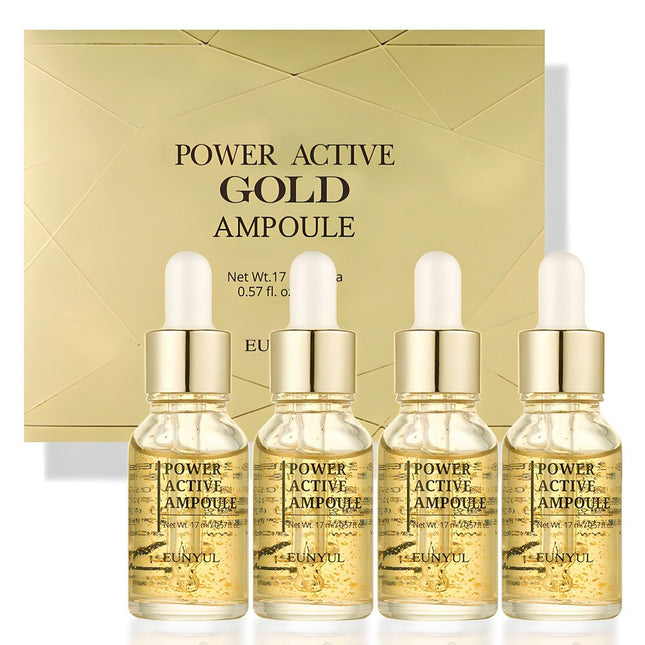 EUNYUL  Power Active Gold Ampoule 4-piece Set, 68ml